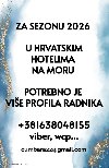 Nova ponuda za sezonu 2026 u Hrvatskoj potreba Posao u inostranstvu